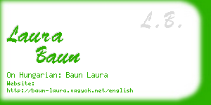 laura baun business card